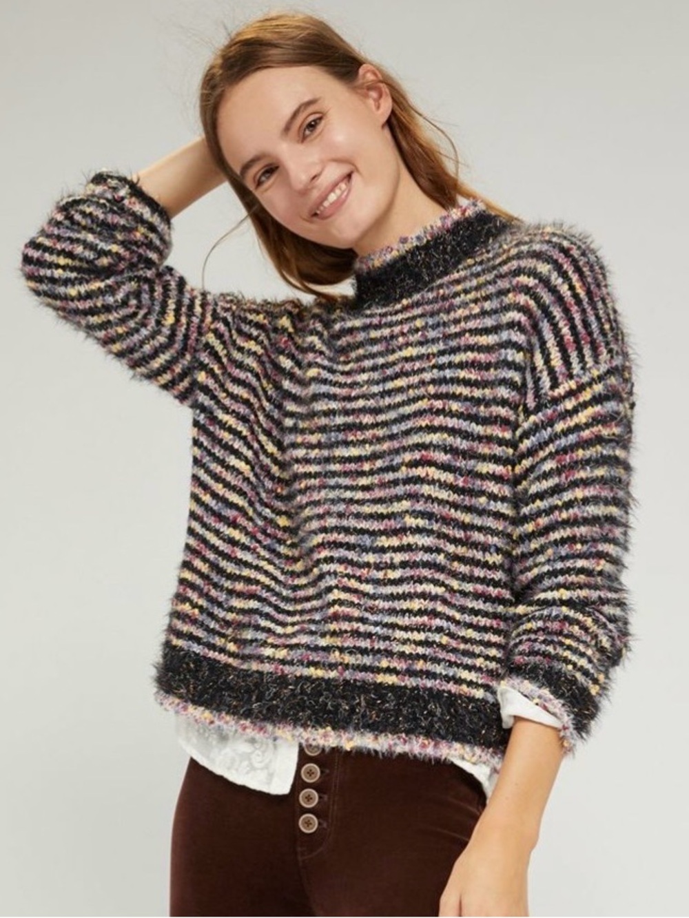 Anthropologie Raga Tinsel Sweater